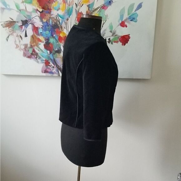 Behnaz Sarafpour Velvet 3/4 Sleeve Jacket - Picture 7 of 7